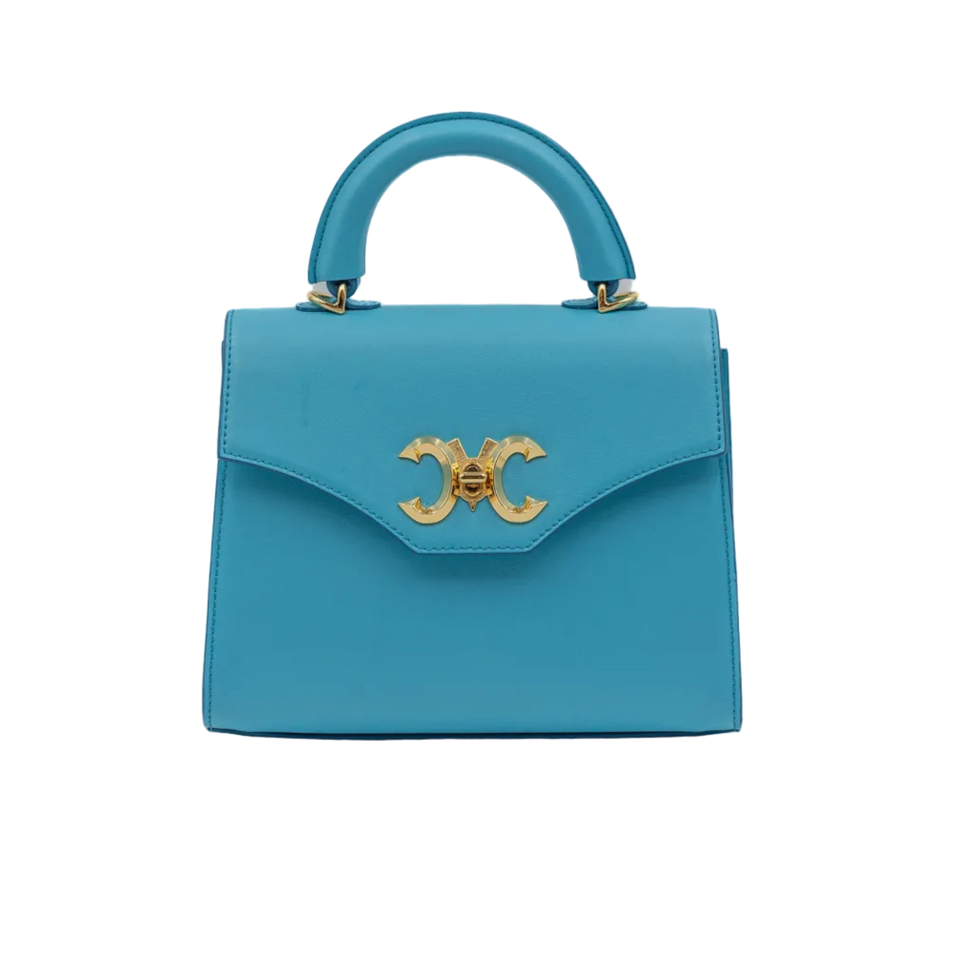 Renen BB vegan grape skin leather bag with gold lock — Mariana Malni Dubai