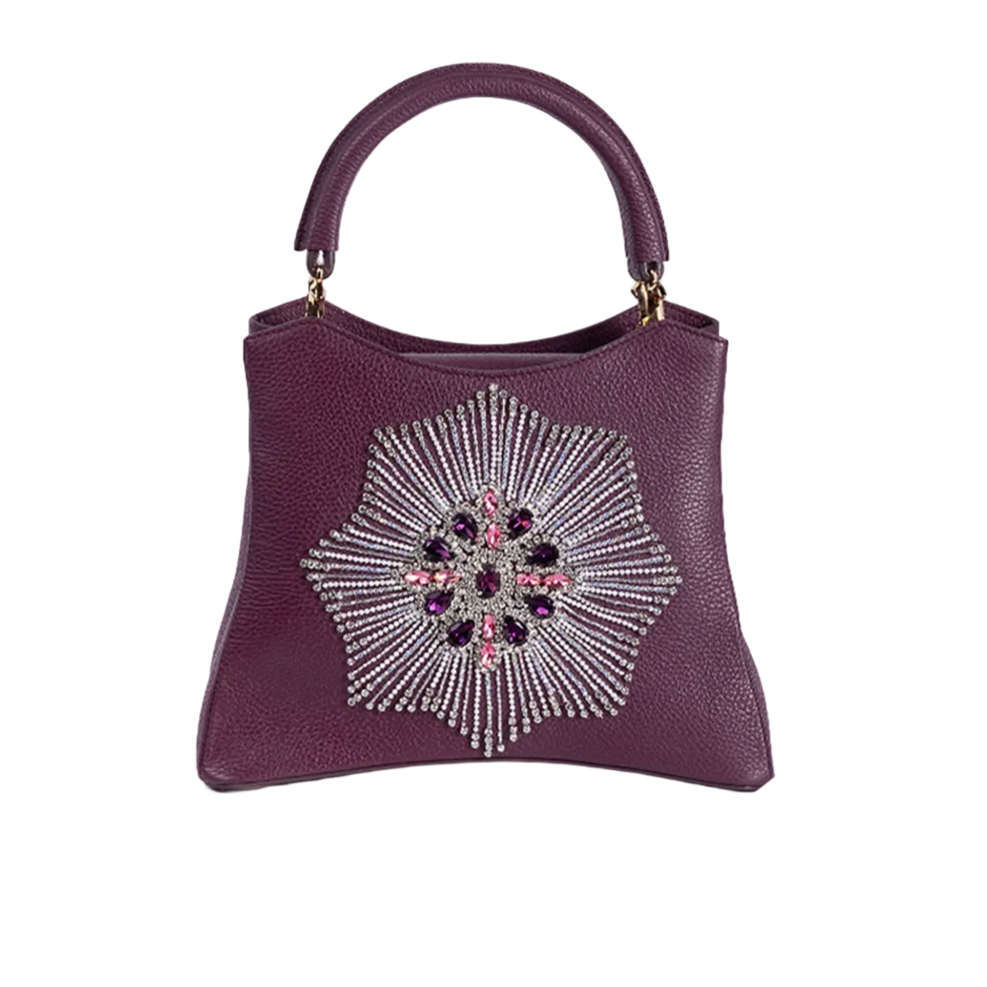 Gestin Chocolate Cosmos limited edition Italian leather art bag — Mariana Malni Dubai