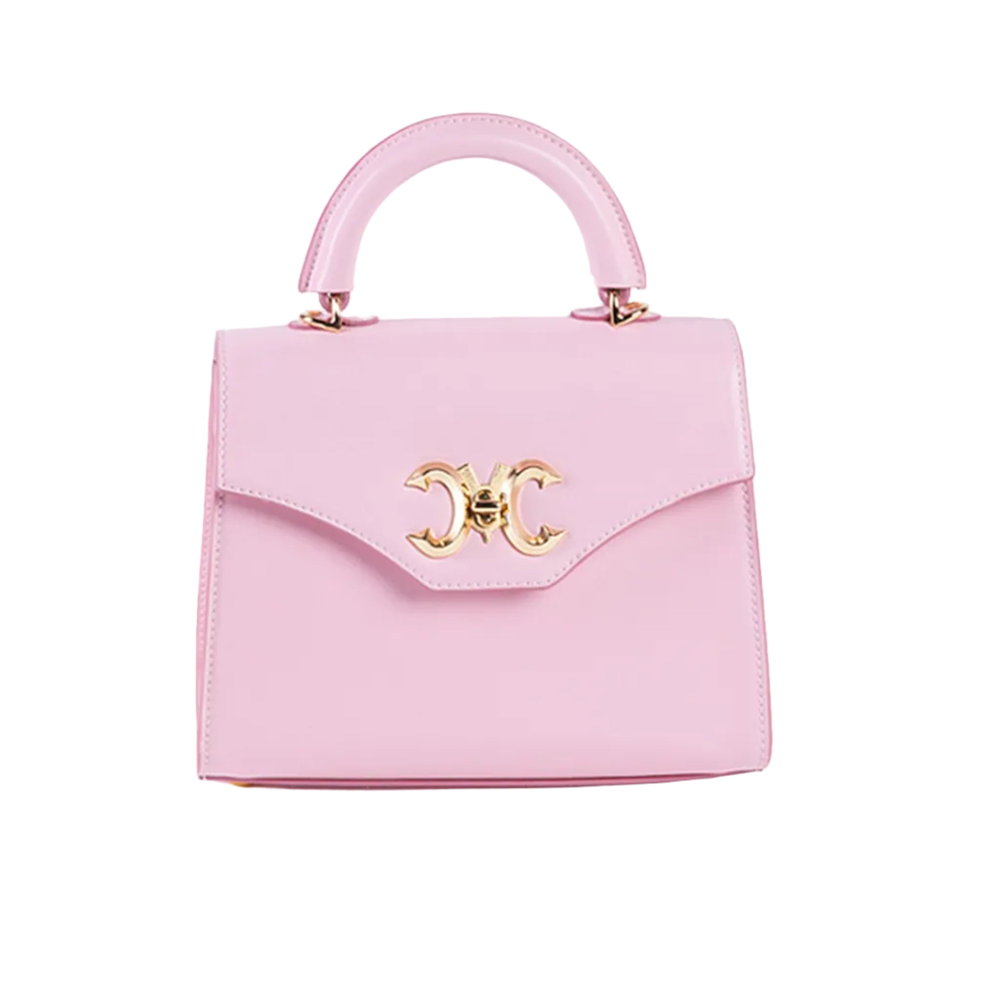 Renen BB vegan grape skin leather bag with gold lock — Mariana Malni Dubai