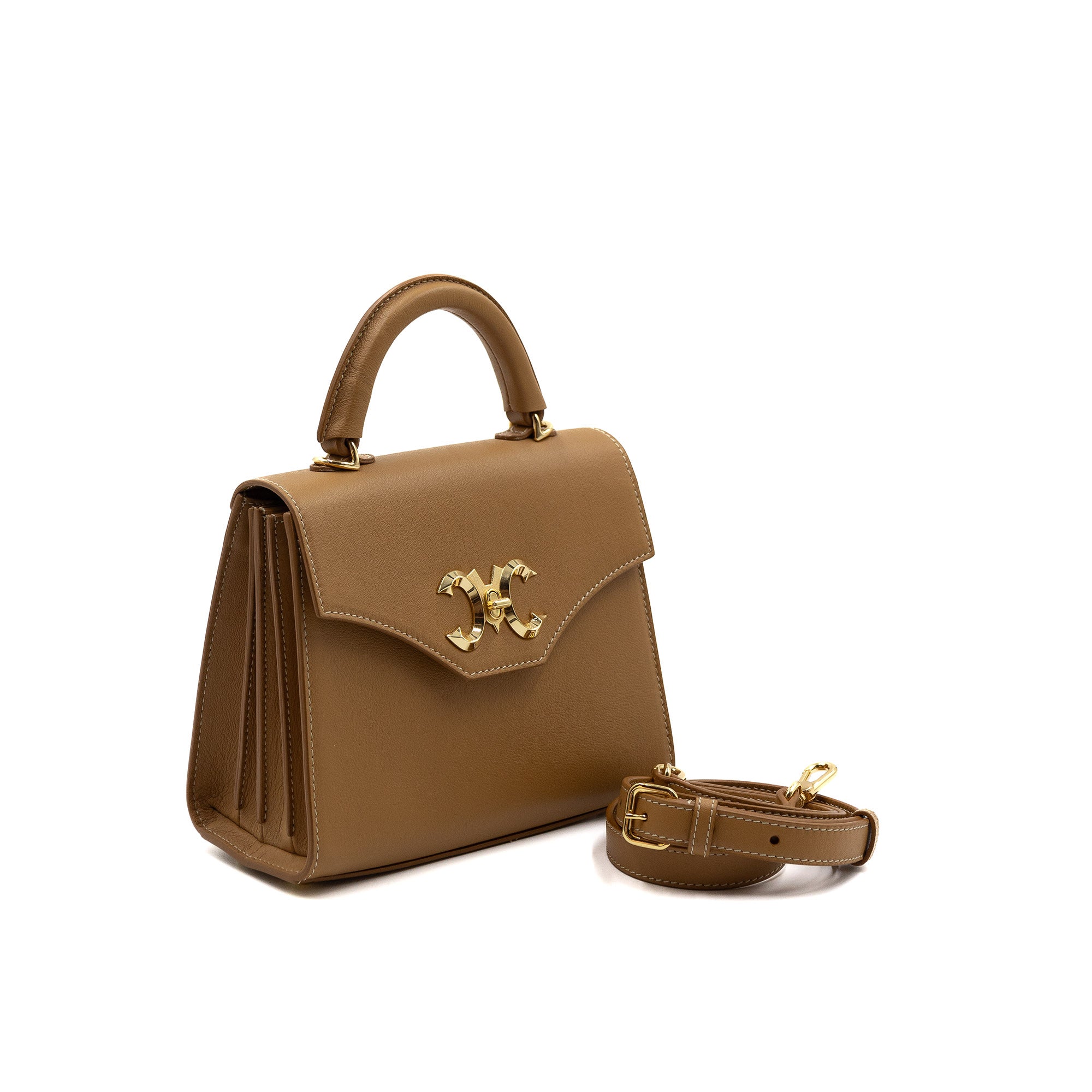 RENEN BB Leather with gold buckle