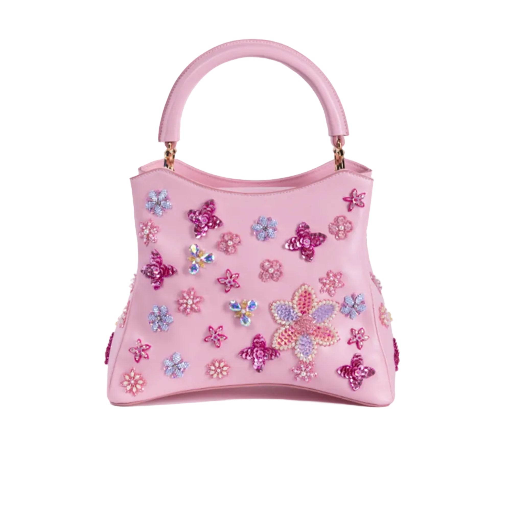 Gestin Orchid Pink limited edition vegan leather art bag — Mariana Malni Dubai