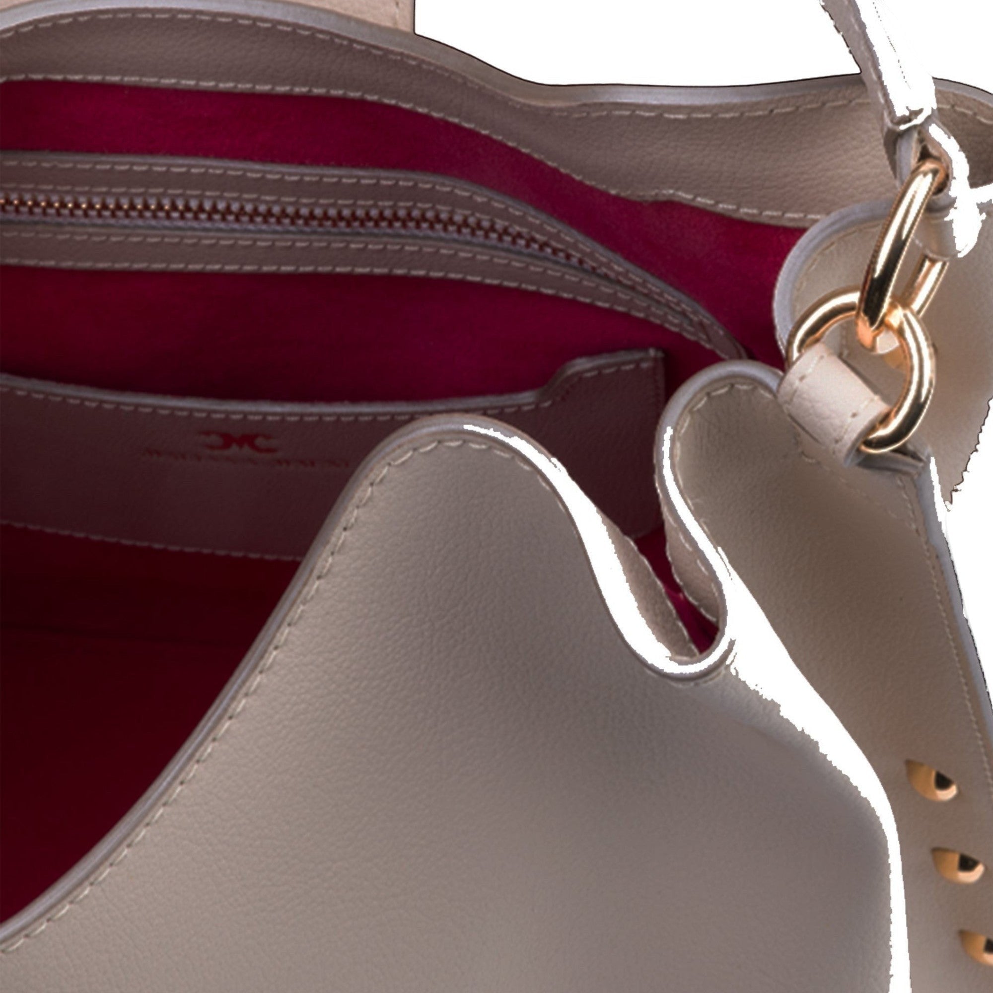 Pomana BB vegan grape skin leather bag with gold lock — Mariana Malni Dubai