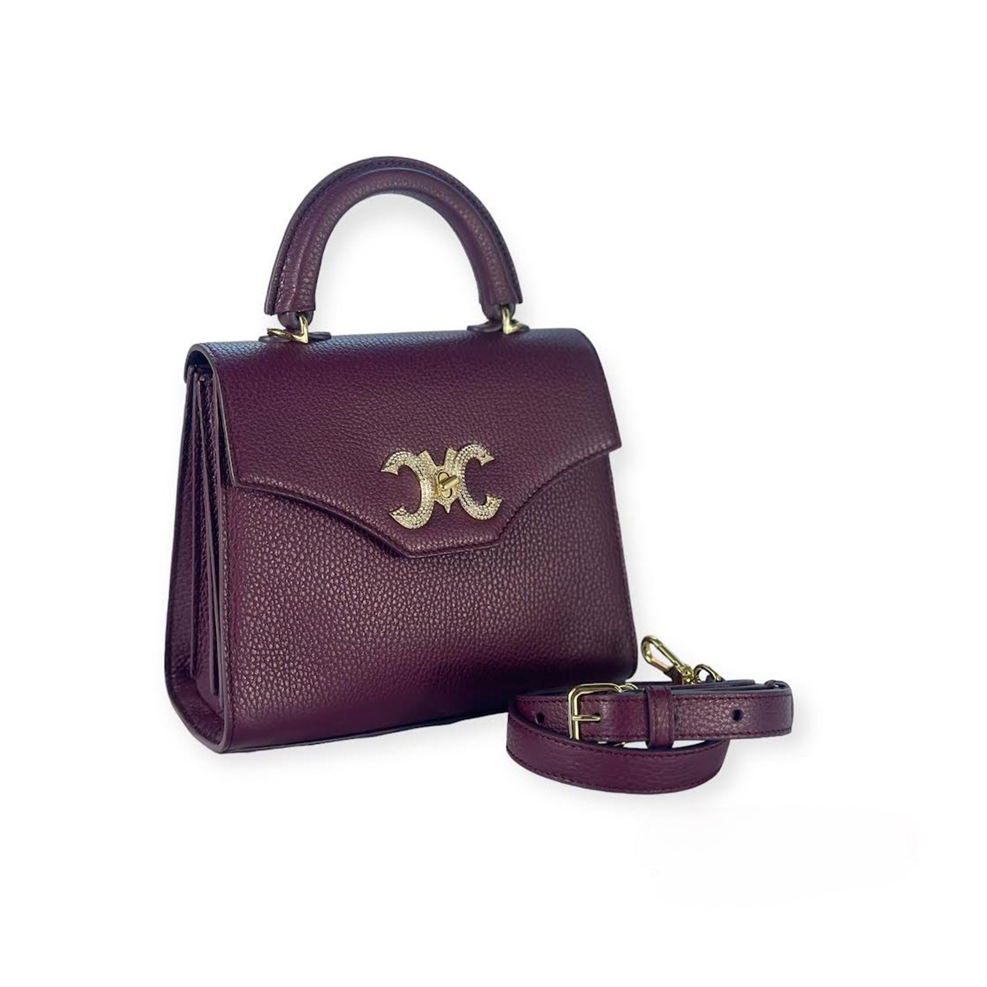 RENEN MM Leather with crystal lock