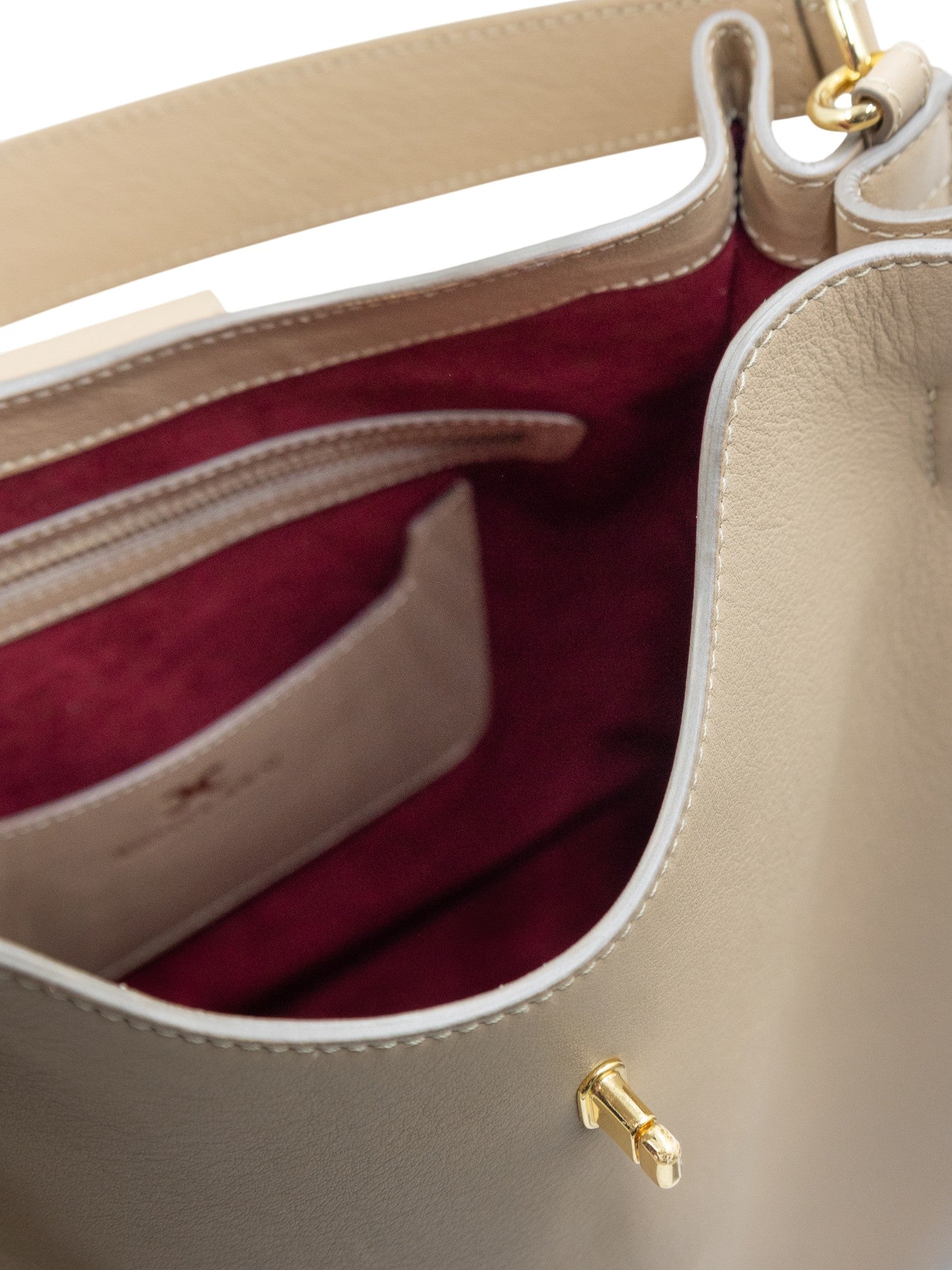 Pomana MM Italian leather bag with crystal lock — Mariana Malni Dubai